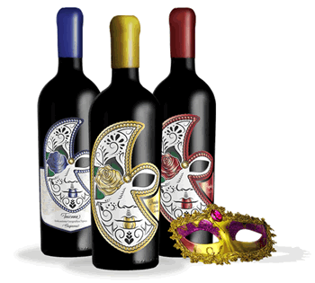 wines - carnival mask line